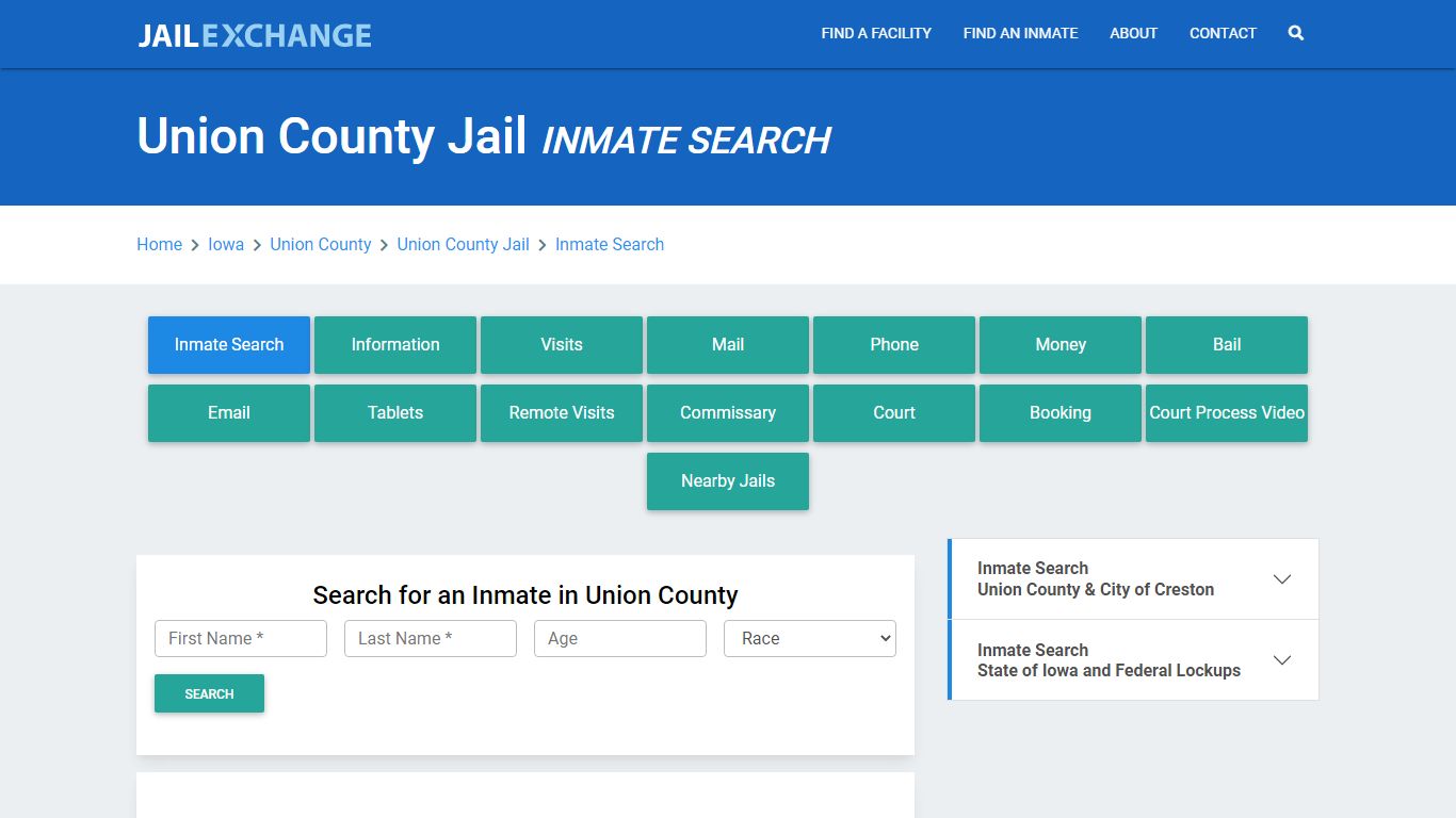 Union County Jail, IA Inmate Search: Roster & Mugshots