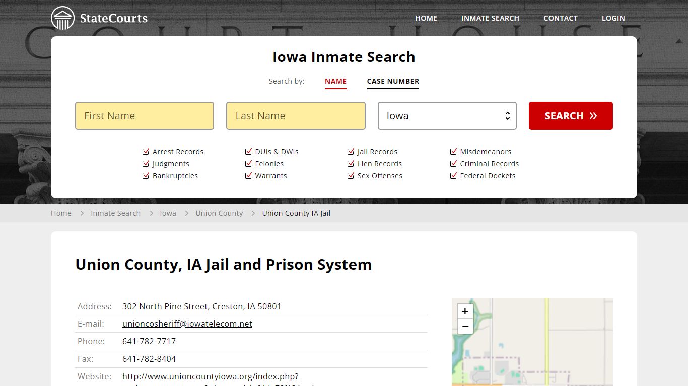 Union County IA Jail Inmate Records Search, Iowa - StateCourts