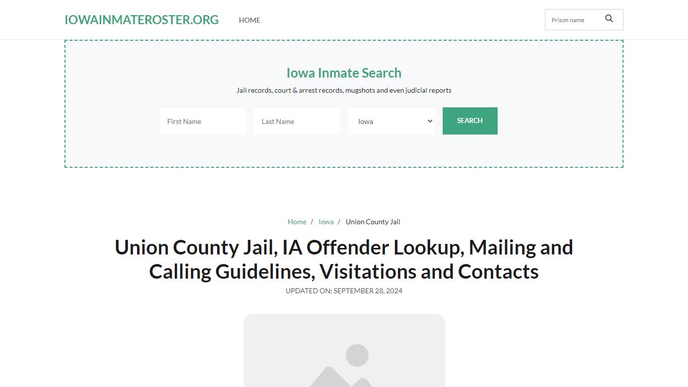 Union County Jail, IA: Inmate Search Options, Visitations, Contacts